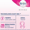 VEET Pure Bandas de Cera Fría Facial Piel Sensible 20 uds tecnología easy gel