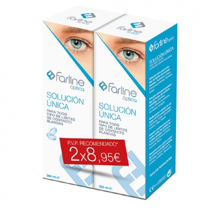 FARLINE DUPLO Solution de Nettoyage Optique 2x360ml