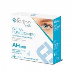 FARLINE Optica Gouttes Hydratantes 0,2% Acide Hyaluronique Unidose 20x0,40 ml