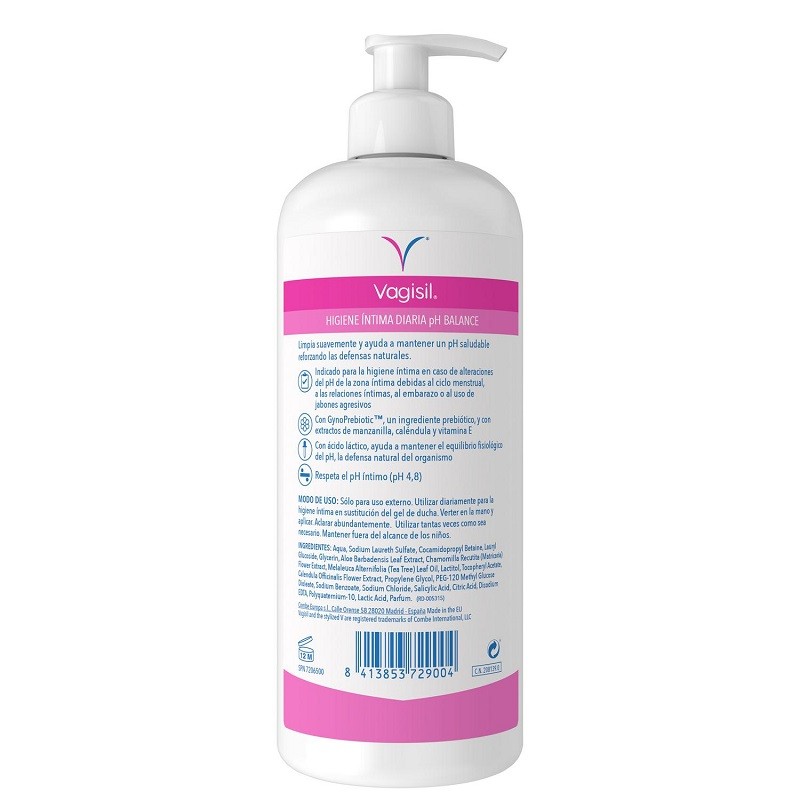 Comprar Vagisil Higiene Íntima Gel Ph Balance Con Gynoprebiótico 500ml 0619