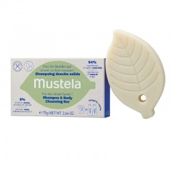 MUSTELA Shampoing Solide Cheveux et Corps 75 g