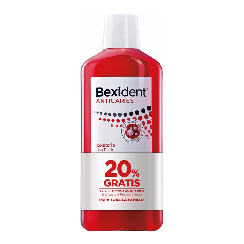 BEXIDENT Bain de Bouche Anticaries 500ml + 20% offert BEXIDENT Bain de Bouche Anticaries 500ml + 20% offert