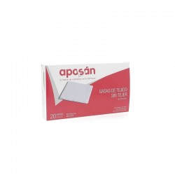 Tissu non tissé en gaze stérile APOSAN 10 cm x 20 cm (20 gazes)