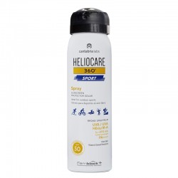 The pack contains 2 units of HELIOCARE 360º Sport Spray SPF50 (100ml)