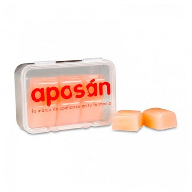 Tappi per orecchie in silicone APOSAN 6 unità, proteggono dall'acqua e dal rumore