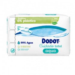 Dodot Aqua Lingettes Sans Plastique 3x48 (144 unités)