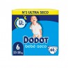 Dodot Bebé Seco Jumbo Pack Talla 6 56 uds