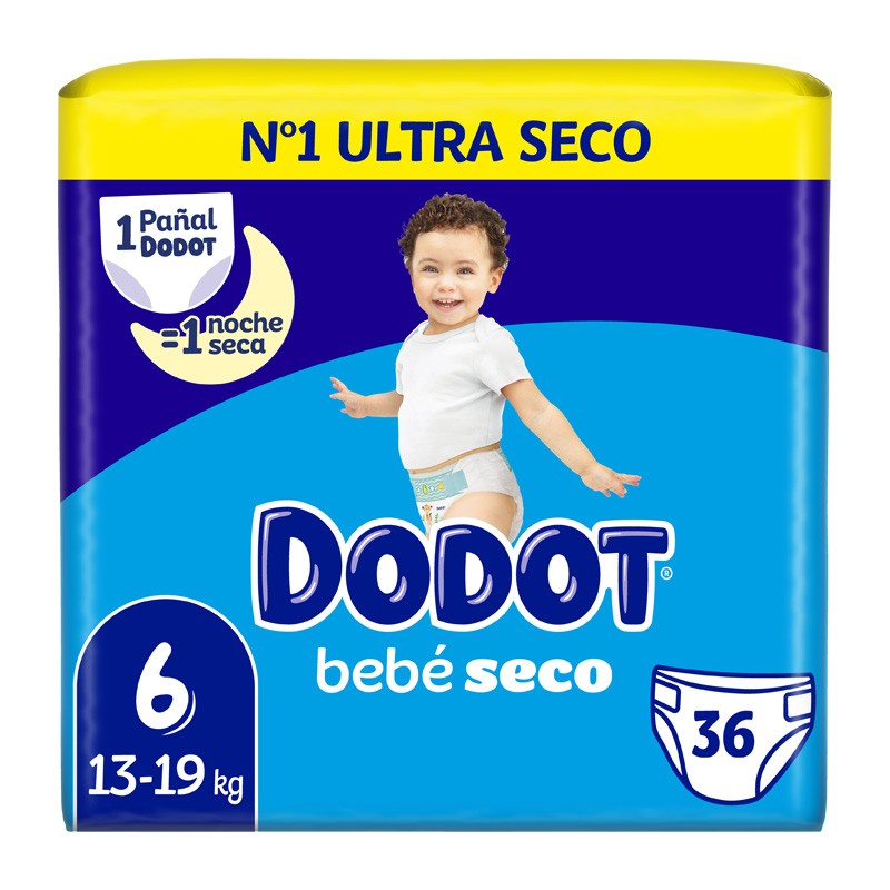 Dodot Bebé Seco Value Pack Talla 6 (36 uds)【COMPRA ONLINE】