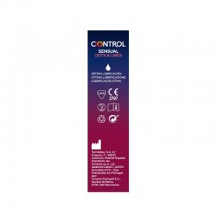 CONTROL Preservativo Sensual Dots & Lines para Pontos e Estrias 12 unidades