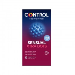 CONTROL Préservatif Sensual Xtra Dots 12 unités