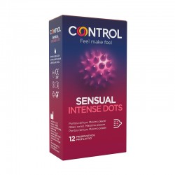 CONTROL Sensual Intense Dots Preservativos 12 uds