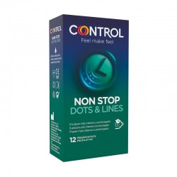 CONTROL Preservativos Non Stop Dots & Lines 12 unidades