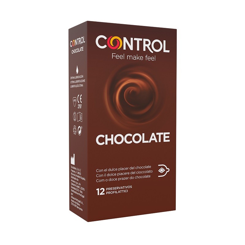 Préservatifs CONTROL Chocolat 12 unités Sweet Pleasure【OFFRE EN LIGNE】
