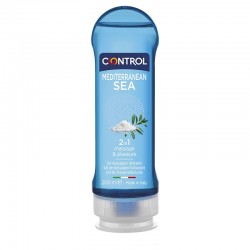 CONTROL Gel da massaggio 2 in 1 Mar Mediterraneo (200 ml)