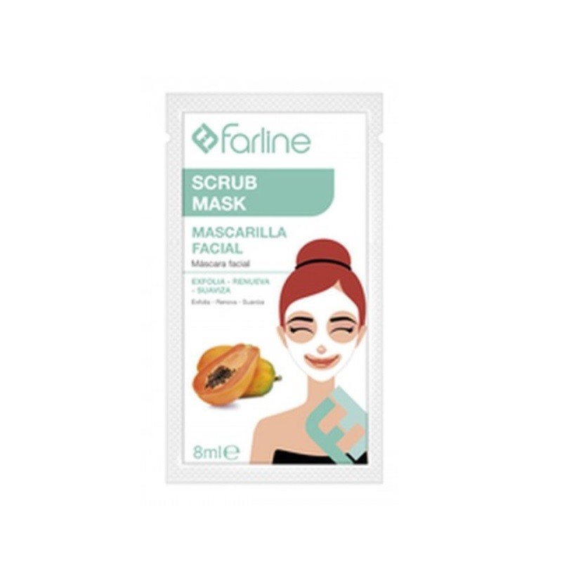 FARLINE Maschera viso esfoliante Maschera scrub 1 unità da 8 ml FARLINE Maschera viso esfoliante Maschera scrub 1 unità da 8 ml