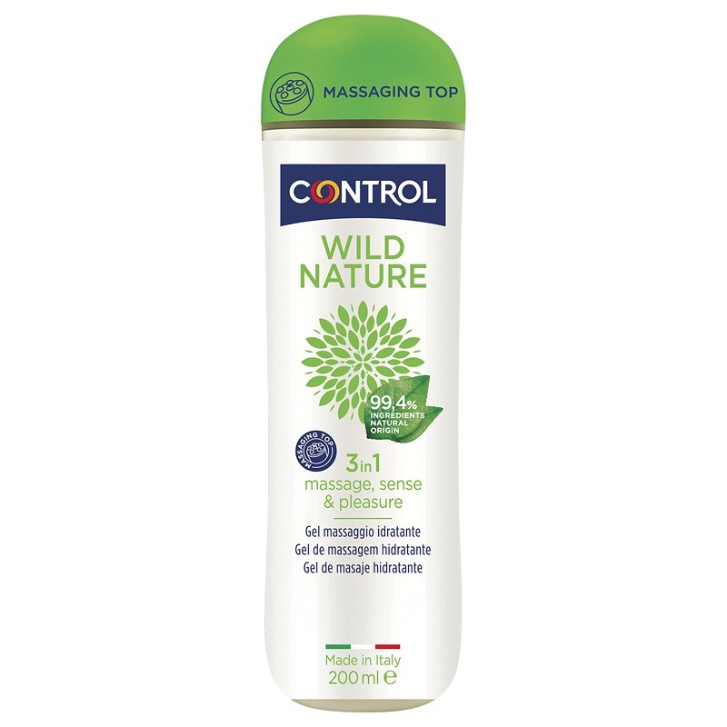 Gel de massage 3 en 1 CONTROL Wild Nature (200 ml)