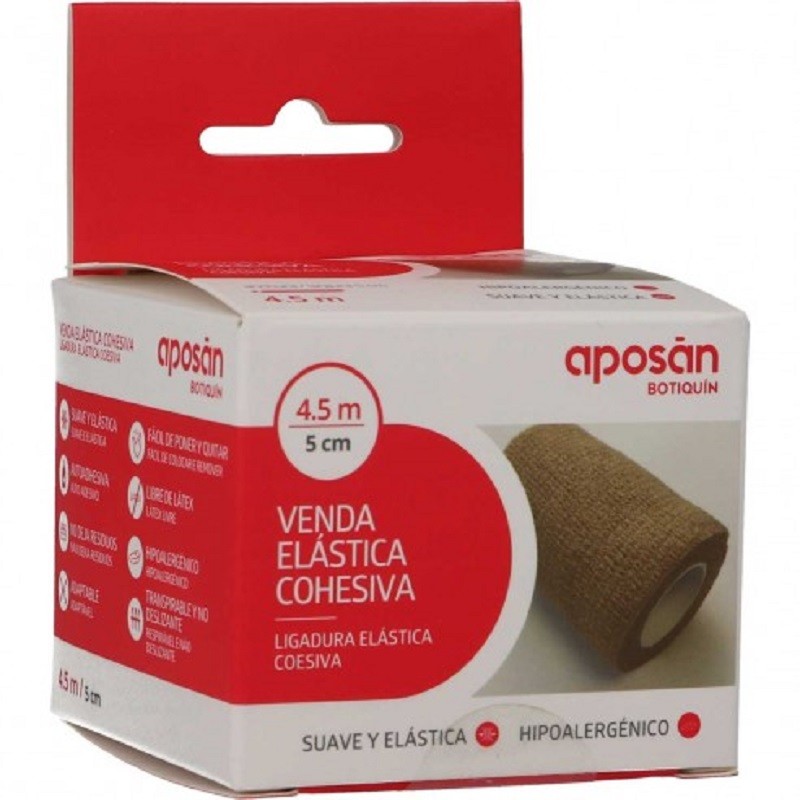 APOSAN Kohäsive elastische Binde 4,5 cm x 5 cm APOSAN Kohäsive elastische Binde 4,5 cm x 5 cm