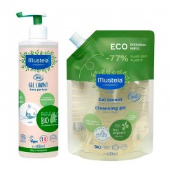 MUSTELA BIO Pack Shampoing Gel 400 ml + Recharge 400 ml