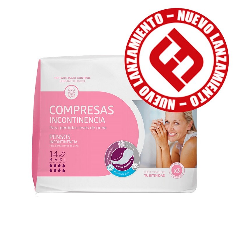 APOSAN Maxi Incontinence Compress 14 units