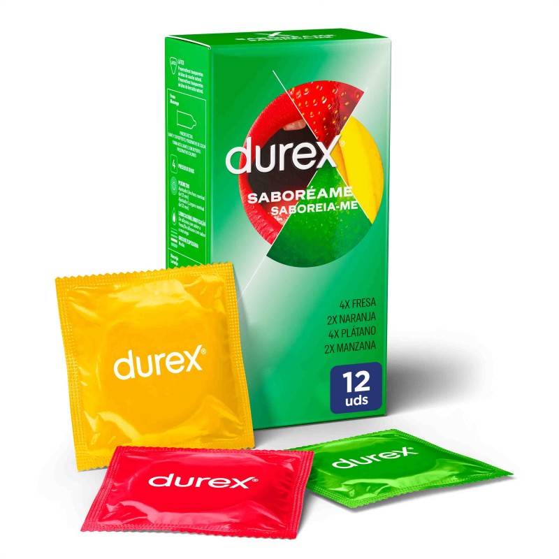 DUREX Kondome Taste Me Fruity 12 Einheiten DUREX Kondome Taste Me Fruity 12 Einheiten