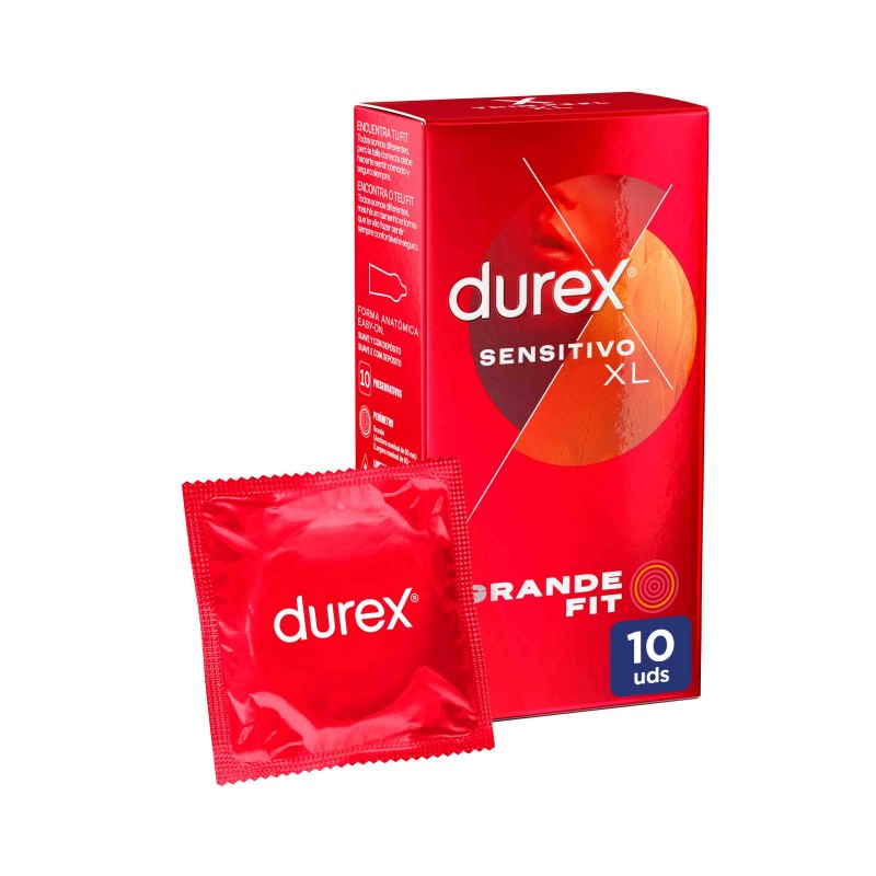 DUREX Preservativo Sensitivo Suave XL 10 unidades