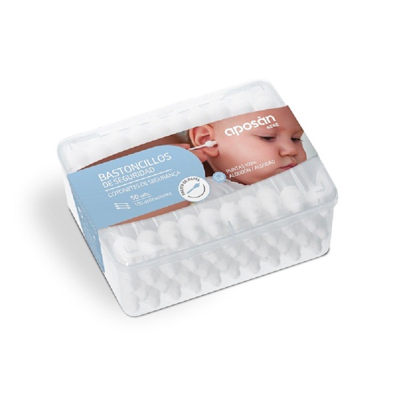 APOSAN Baby Swabs 50 unités Nettoie en douceur et efficacement