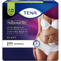 TENA Silhouette White Low Waist Large 10 Einheiten