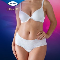 TENA Silhouette Blanc Taille Basse Large 10 unités