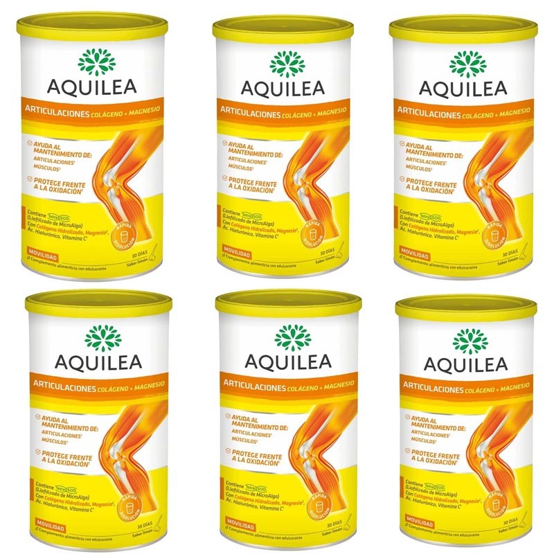 AQUILEA Collagene e Magnesio Gusto Limone PACK 6x375g (4+2 mesi) 33% gratis