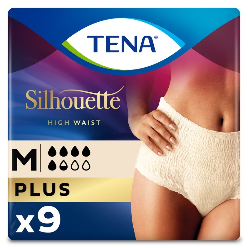TENA Silhouette Medium High Waist Creme 9 Einheiten TENA Silhouette Medium High Waist Creme 9 Einheiten