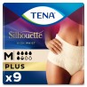 TENA Silhouette Crema Cintura Alta Mediano 9uds