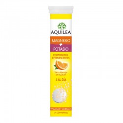 AQUILEA Magnesio + Potasio Sabor Naranja 14 Comprimidos Efervescentes