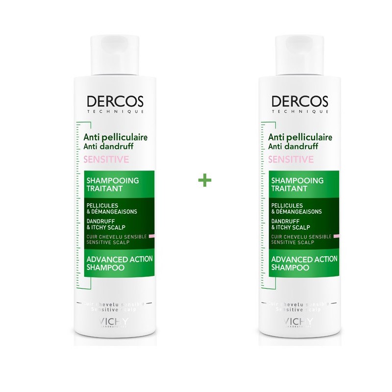 VICHY Dercos Sensitive Duplo Shampoing Antipelliculaire 2x200 ml VICHY Dercos Sensitive Duplo Shampoing Antipelliculaire 2x200 ml