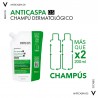 VICHY Dercos Shampoing Antipelliculaire Cheveux Secs ECO RECHARGE 500 ml