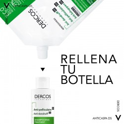 VICHY Dercos Antischuppenshampoo für trockenes Haar ECO RECHARGE 500ml