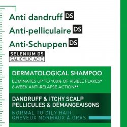 VICHY Dercos Shampoing Antipelliculaire Cheveux Normaux-Gras ECO RECHARGE 500 ml