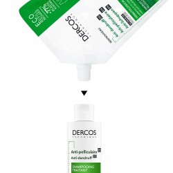 VICHY Dercos Shampoing Antipelliculaire Cheveux Normaux-Gras ECO RECHARGE 500 ml