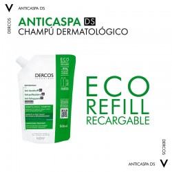 VICHY Dercos Anti-Dandruff Shampoo for Normal-Oily Hair ECO RECHARGE 500ml