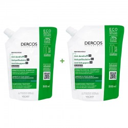 VICHY Dercos Shampoo Anticaspa Cabelos Normal-Oleosos ECO RECHARGE Duplo 2x500ml