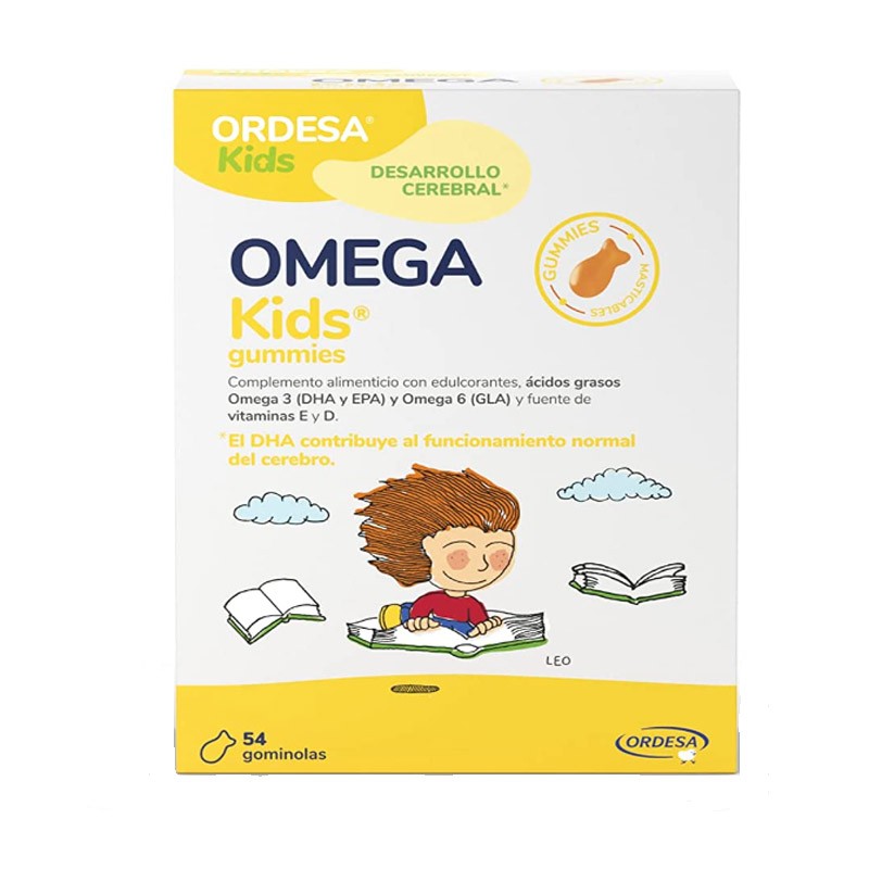 ORDESA OMEGA Gummibärchen für Kinder, 54 Gummibärchen