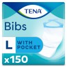 TENA Bibs Einweg-Lätzchen für Erwachsene Größe L 150 Einheiten