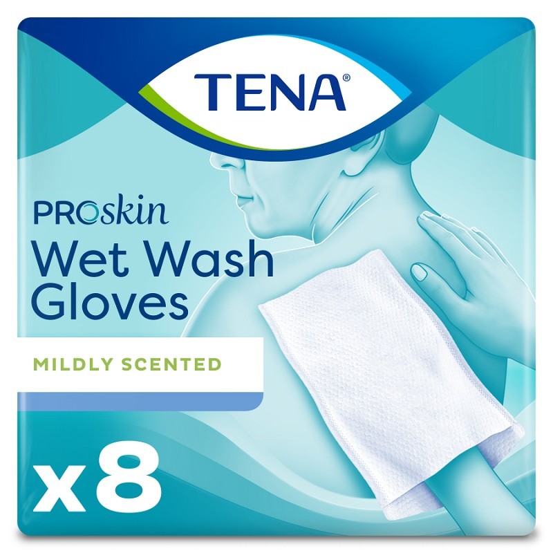 Guanti bagnati TENA ProSkin 8 unità Guanti bagnati TENA ProSkin 8 unità