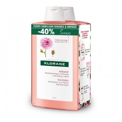 KLORANE DUPLO Shampoing Pivoine 2x400ml