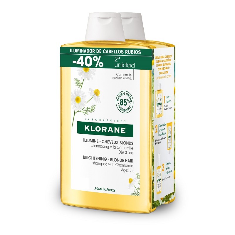 KLORANE Kamillenshampoo mit blonden Reflexen DUPLO 2x400ml KLORANE Kamillenshampoo mit blonden Reflexen DUPLO 2x400ml