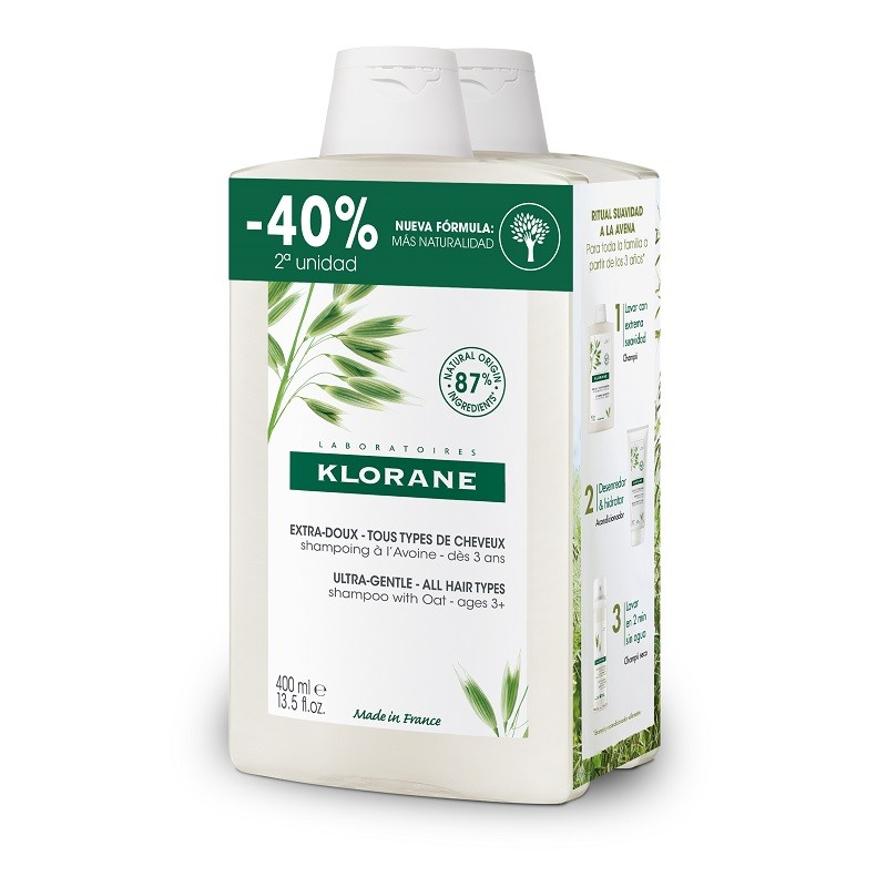 KLORANE DUPLO Hafermilch-Shampoo 2x400ml KLORANE DUPLO Hafermilch-Shampoo 2x400ml