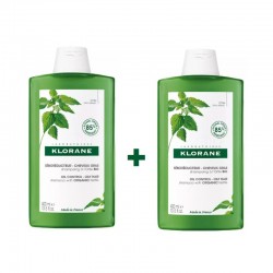 KLORANE Brennnessel-Shampoo für fettiges Haar DUPLO 2x400ml