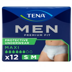 TENA Calça Masculina Premium Fit Média 12 unidades