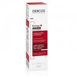 VICHY Dercos DUPLO Shampoing Énergisant Stimulant Anti-Chute 2x200 ml