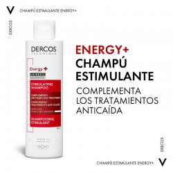 VICHY Dercos Champú Anticaída Estimulante Energizante DUPLO 2x200ml