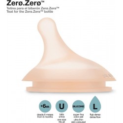 Tetina Zero·Zero Silicona Flujo Denso +6m